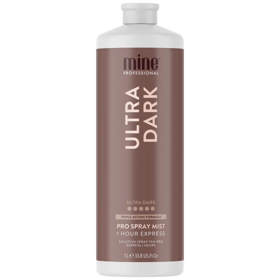 MINETAN front packaging showing bottle and branding for fast dark tan