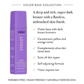 MINETAN BODY.SKIN foam texture swatch highlighting quick-absorbing hydration