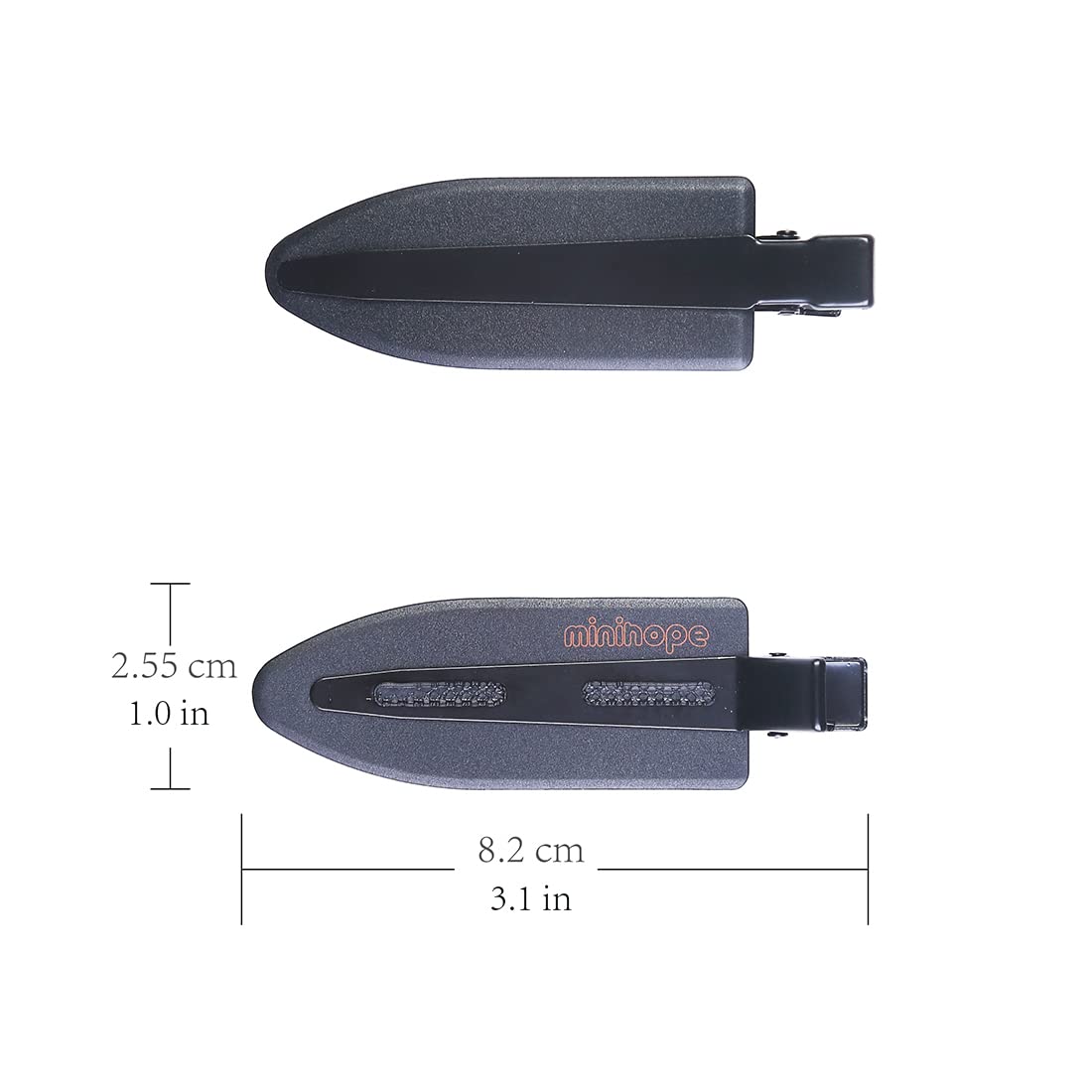 minihope clip in use holding hair back for precise makeup application