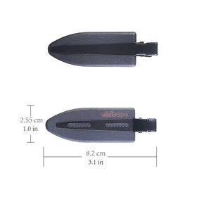 minihope clip in use holding hair back for precise makeup application