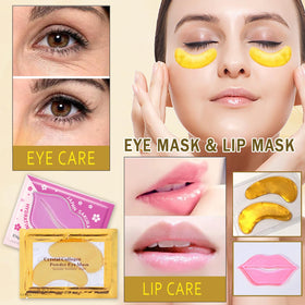 Miniling gold eye patch close texture highlighting nourishing sheen