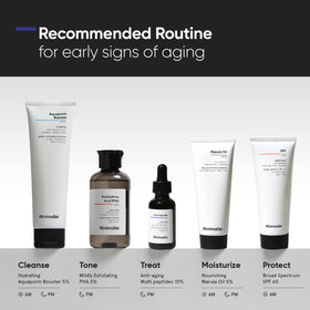 Minimalist hand applying serum showing size and easy absorption