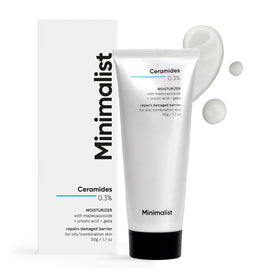 Minimalist jar front view showing moisturizer label and clean design benefits
