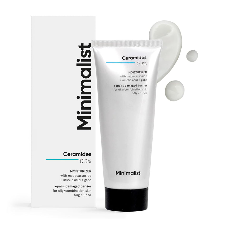Minimalist jar front view showing moisturizer label and clean design benefits