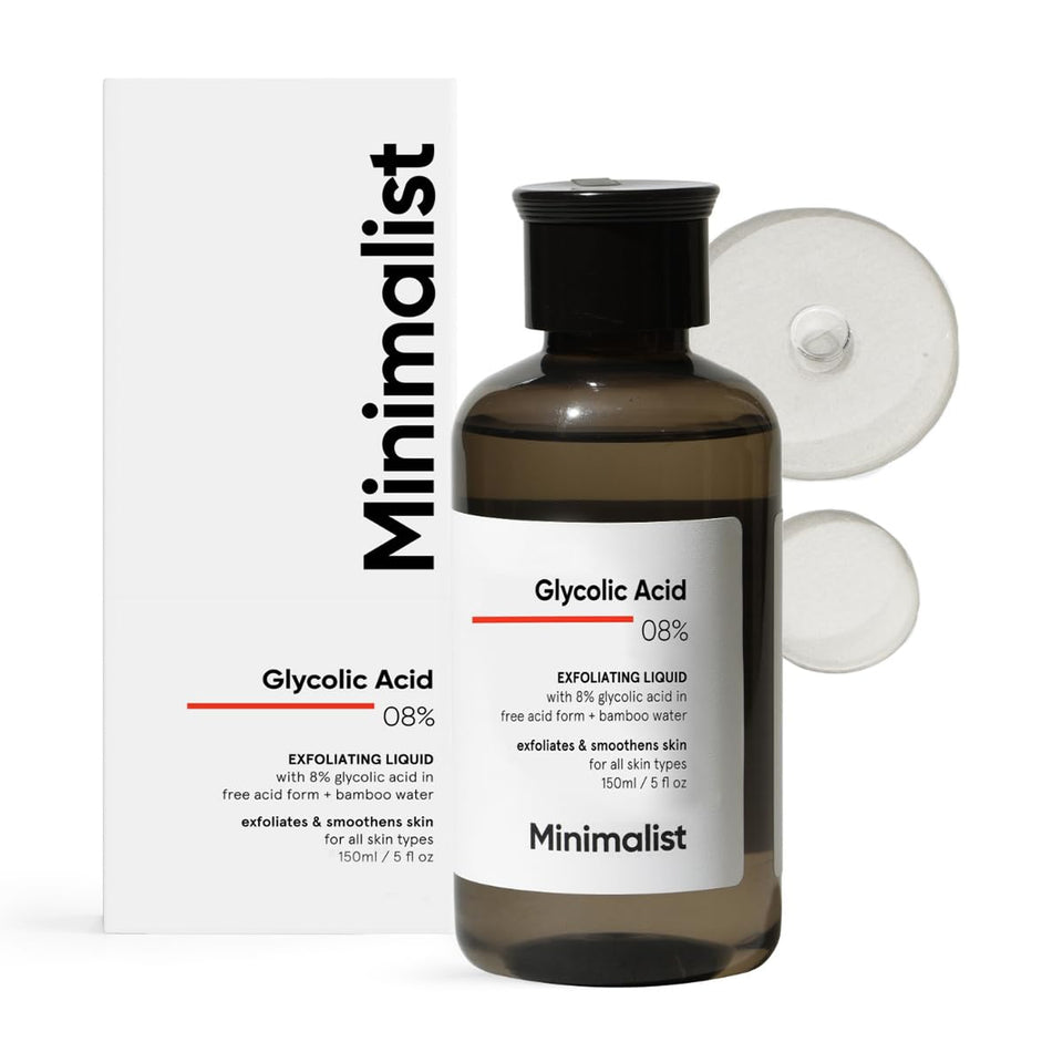 Minimalist bottle front view showing label and 150 ml size, highlighting brand clarity