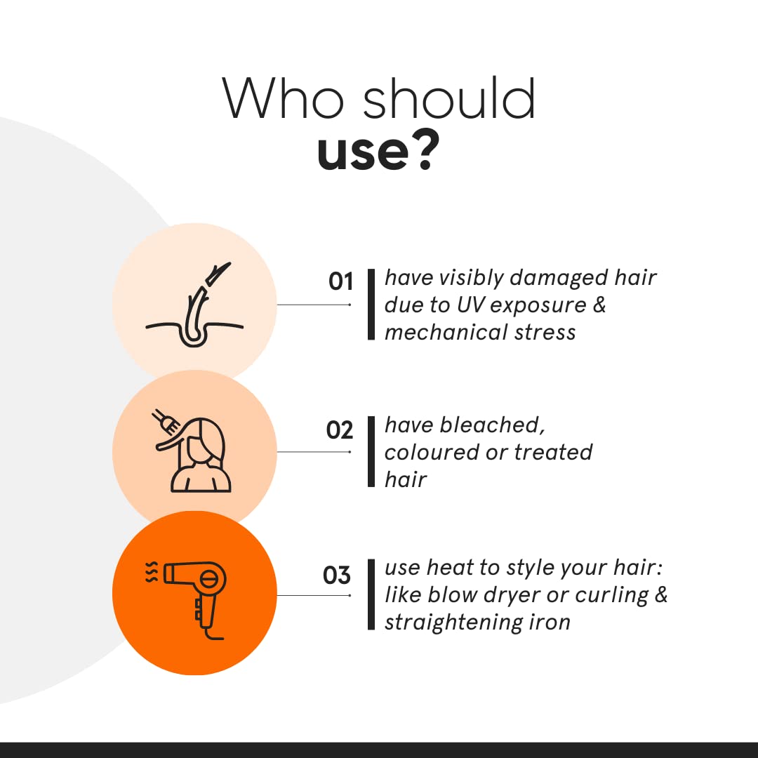 Minimalist applying serum to wet hair lengths, pre-shampoo strengthening benefit