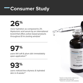 Minimalist close-up of ingredients label highlighting hyaluronic sourcing transparency