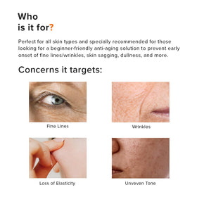 Close-up of Minimalist label listing retinol 0.3% and antioxidant ingredients clarity