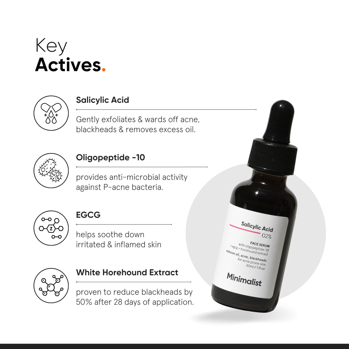Minimalist 30ml bottle beside everyday items to show size and travel-friendly convenience