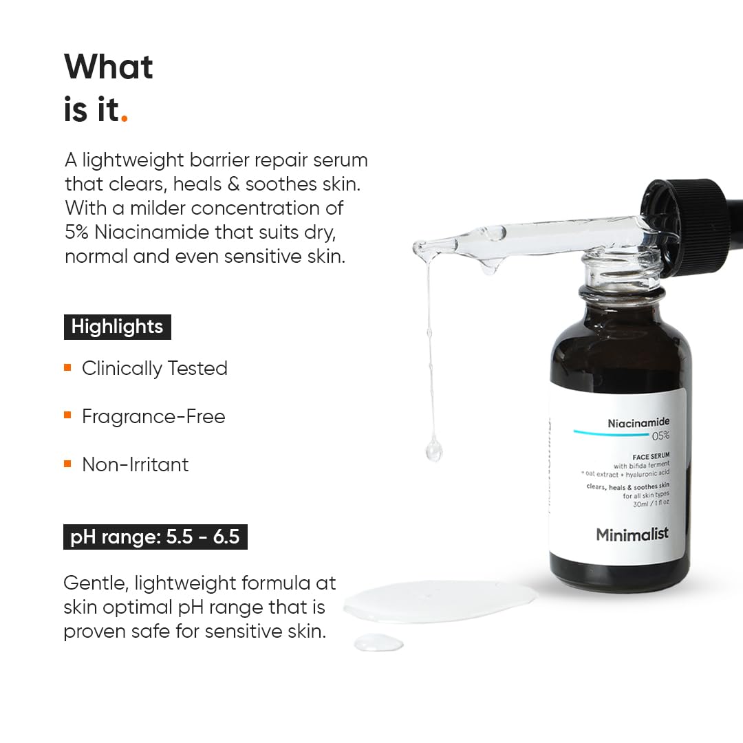 Minimalist dropper releasing clear serum to show lightweight hydrating texture