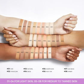 MINIMELI ingredients label showing SPF 30 protection and gentle formulation