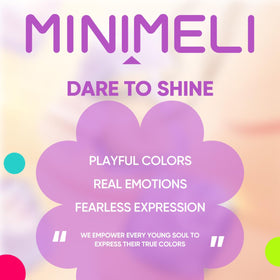 MINIMELI compact with water droplets showing waterproof wear benefit