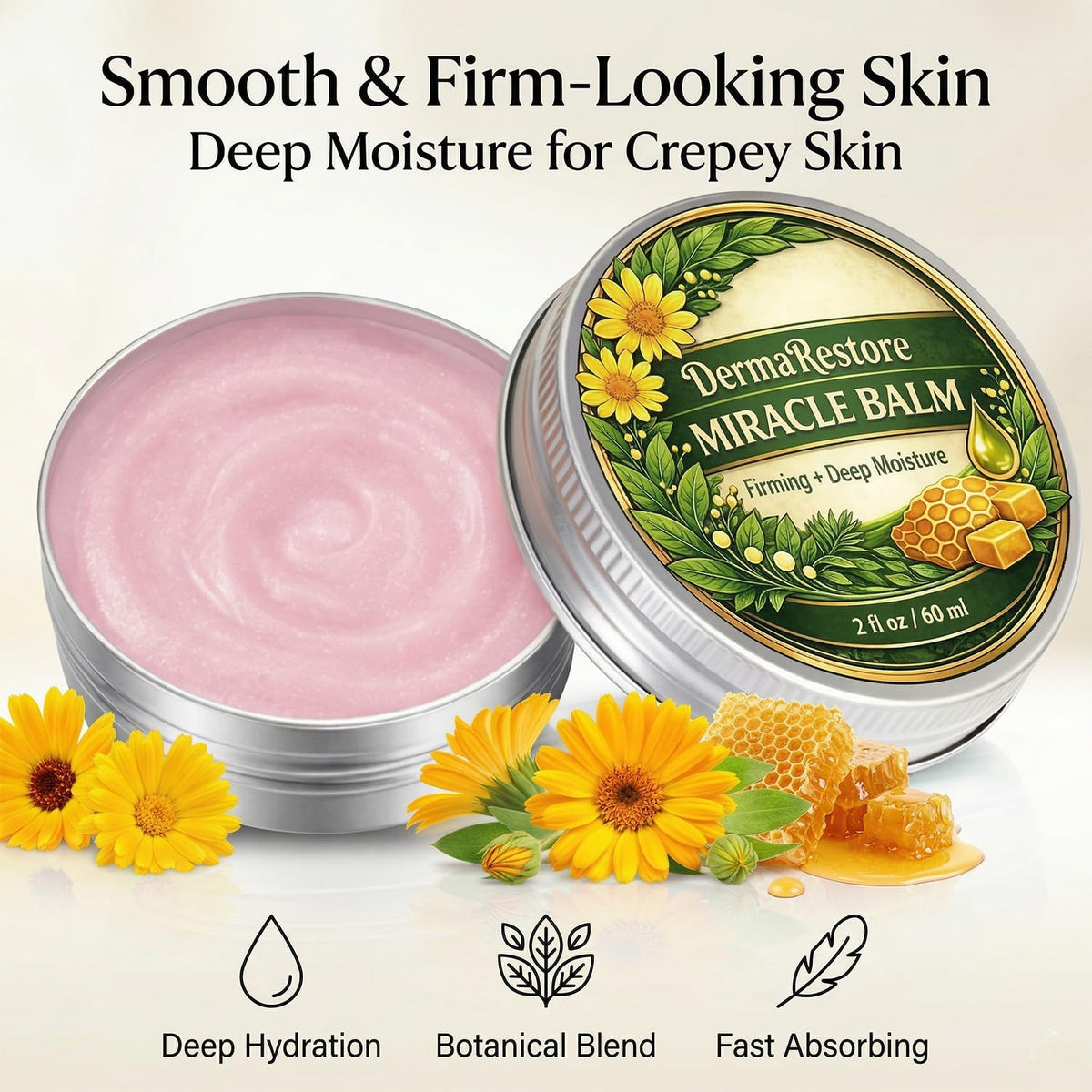 Minnah texture close-up revealing smooth balm and quick absorption