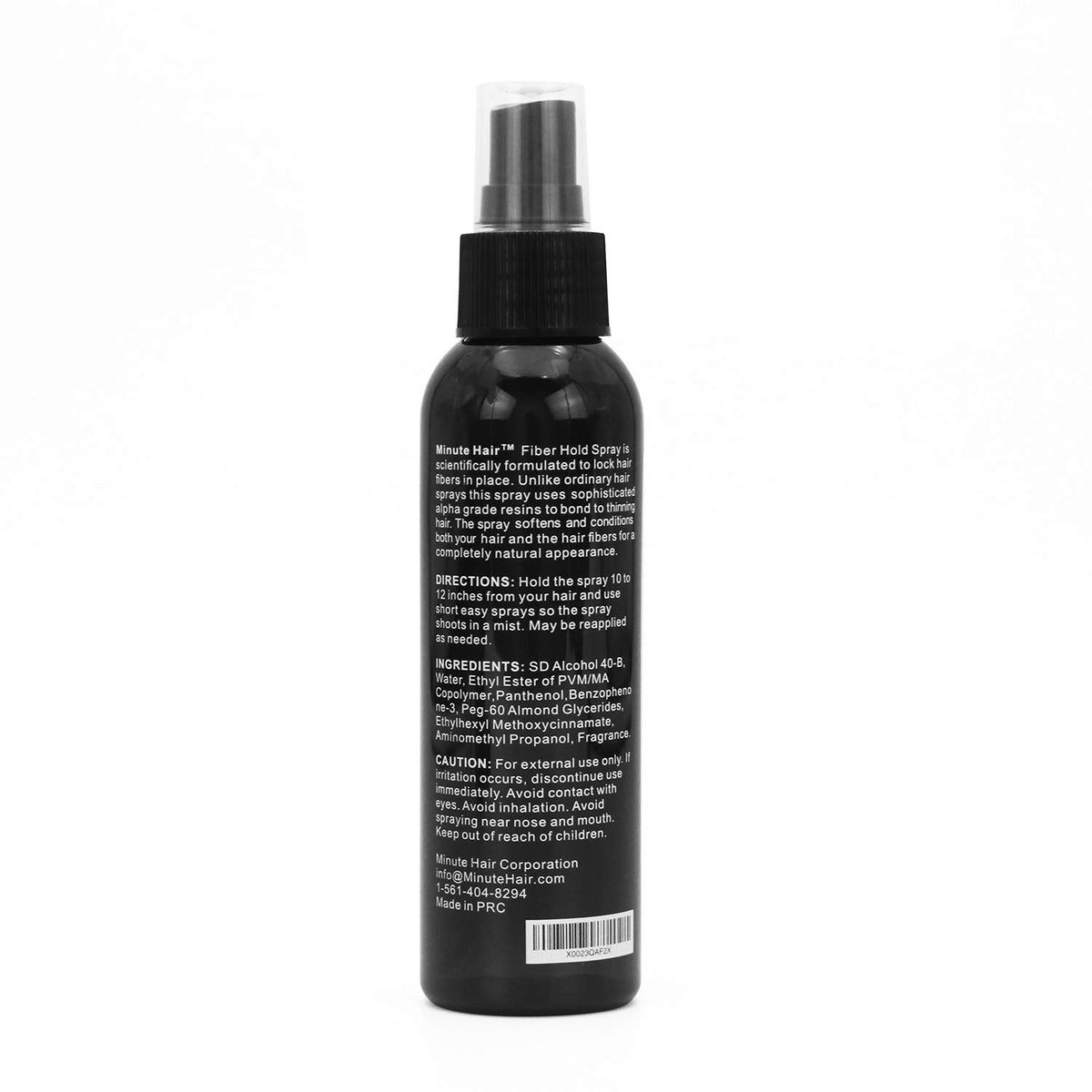 Minute Hair spray nozzle detail for precise, even application