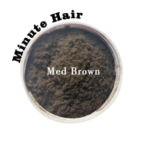 Minute Hair being applied to thinning area demonstrating instant fuller look