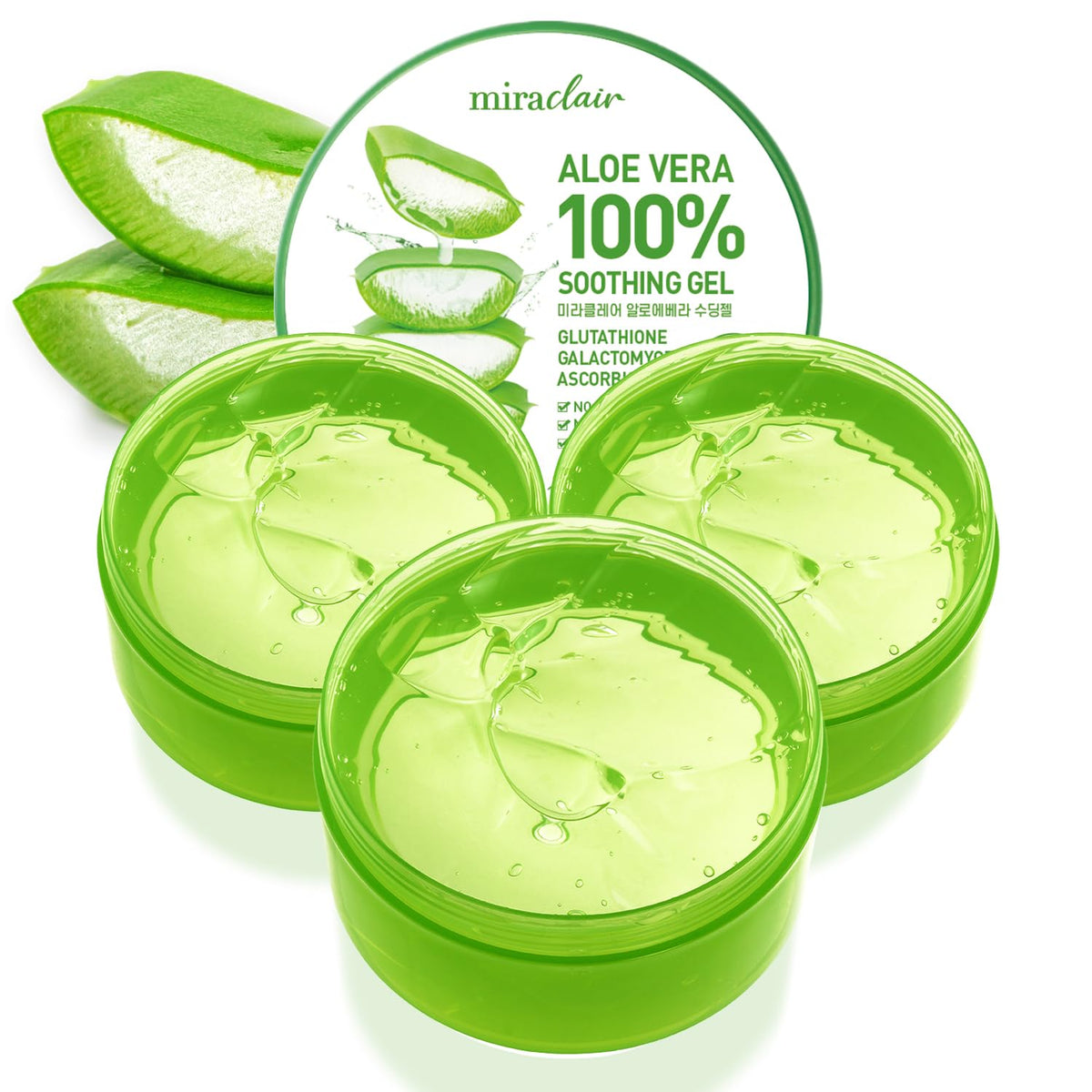 MIRACLAIR front packaging showing clean gel label and size benefit