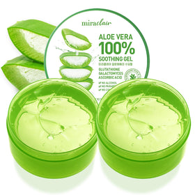 MIRACLAIR front packaging shows two bottles, clear gel soothing benefits