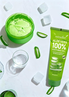MIRACLAIR gel on hands absorbing quickly to hydrate and soothe skin without residue