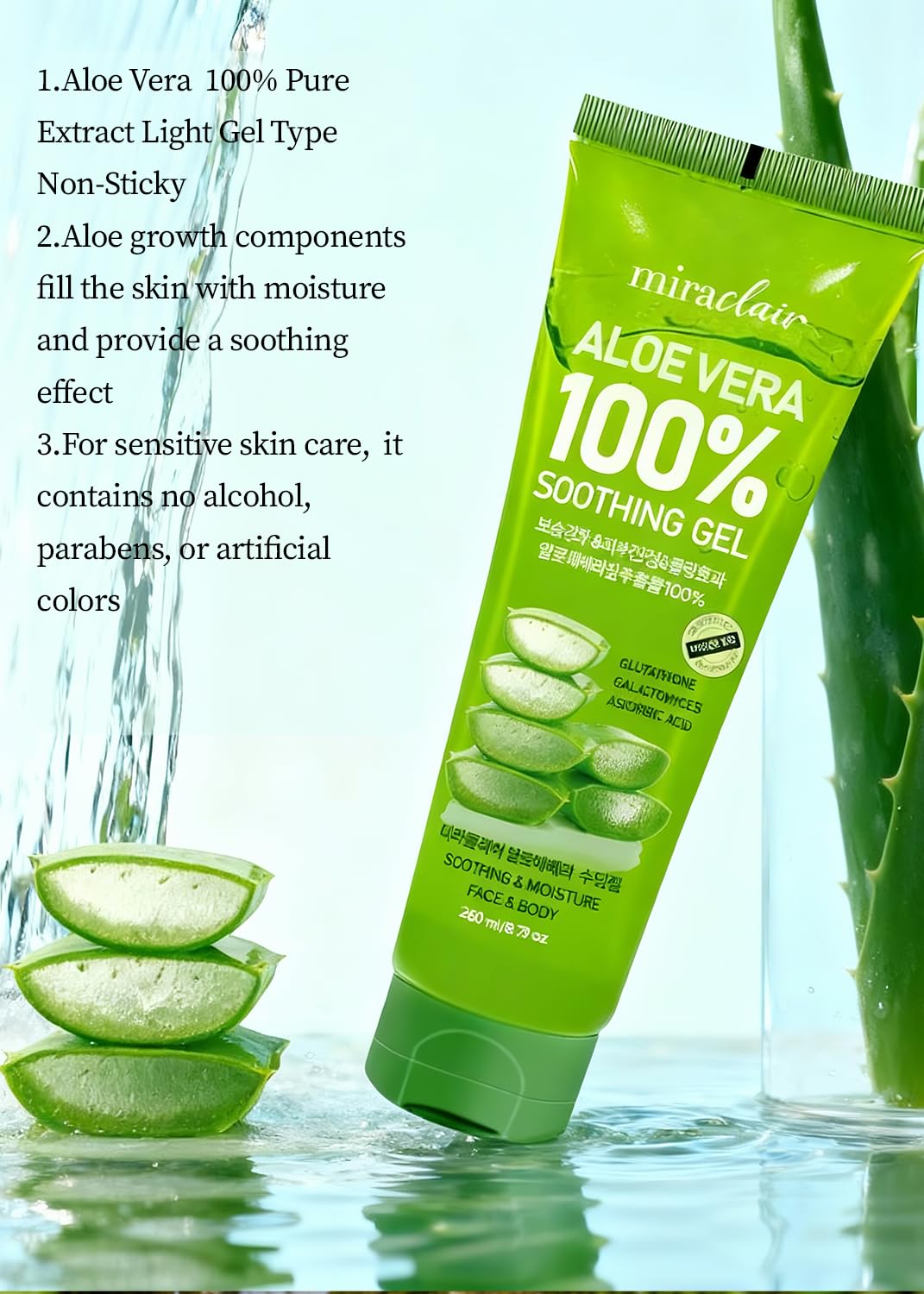 MIRACLAIR applied to damp hair ends to hydrate and reduce frizz for smoother strands