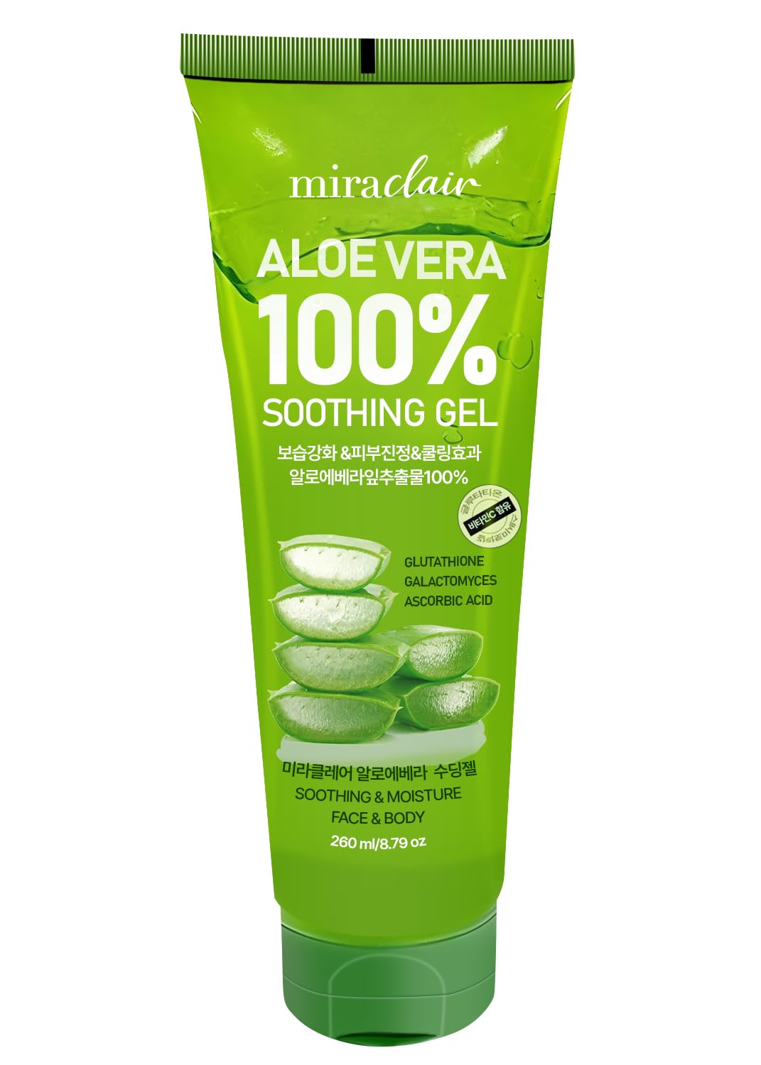 MIRACLAIR tube in travel bag illustrating convenient size for on-the-go hydration