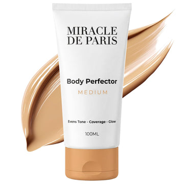 Miracle de Paris tube front view showing product and shade, clear labeling benefit