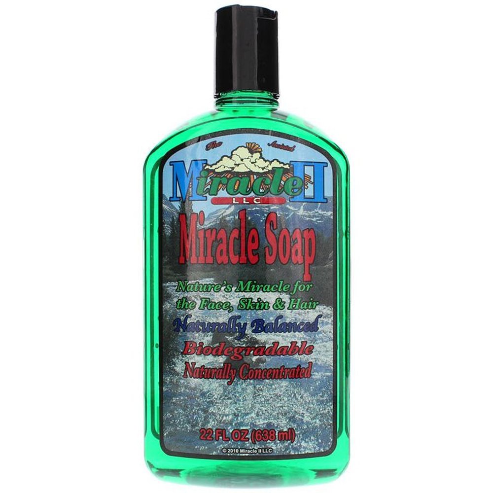 Miracle II 22 oz block front view showing size and label, durable cleaning solution