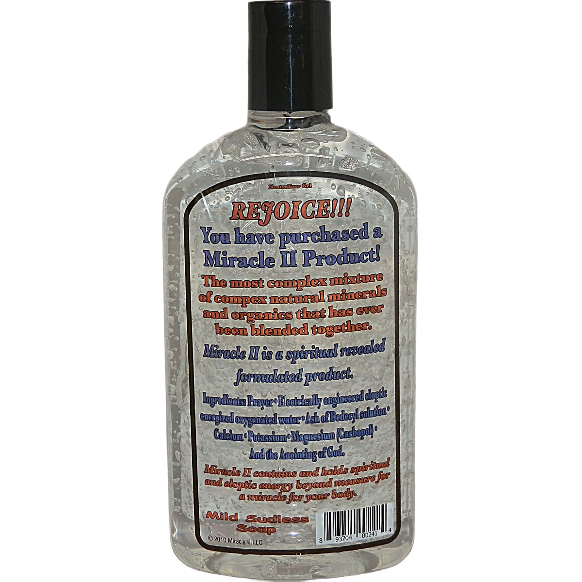 Miracle II texture closeup of clear gel highlighting smooth consistency for gentle application
