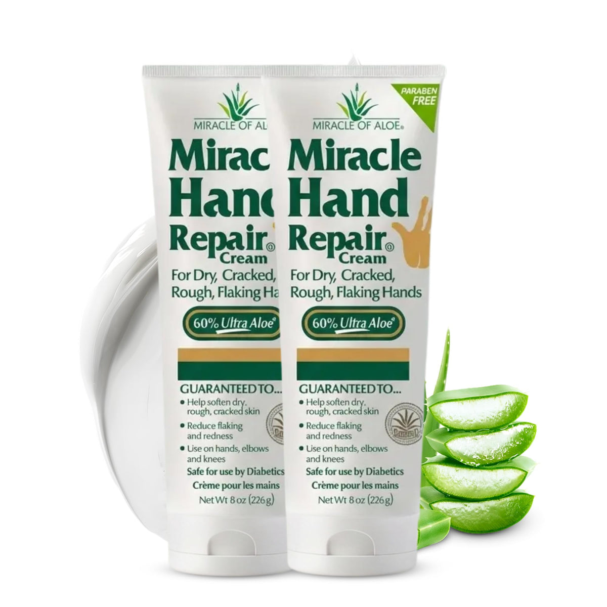 Miracle of Aloe front bottle showing label and 60% aloe benefits