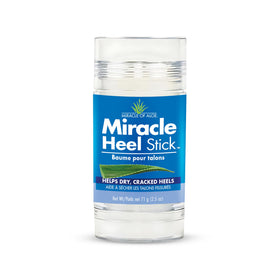 Miracle of Aloe front packaging showing heel stick and benefits