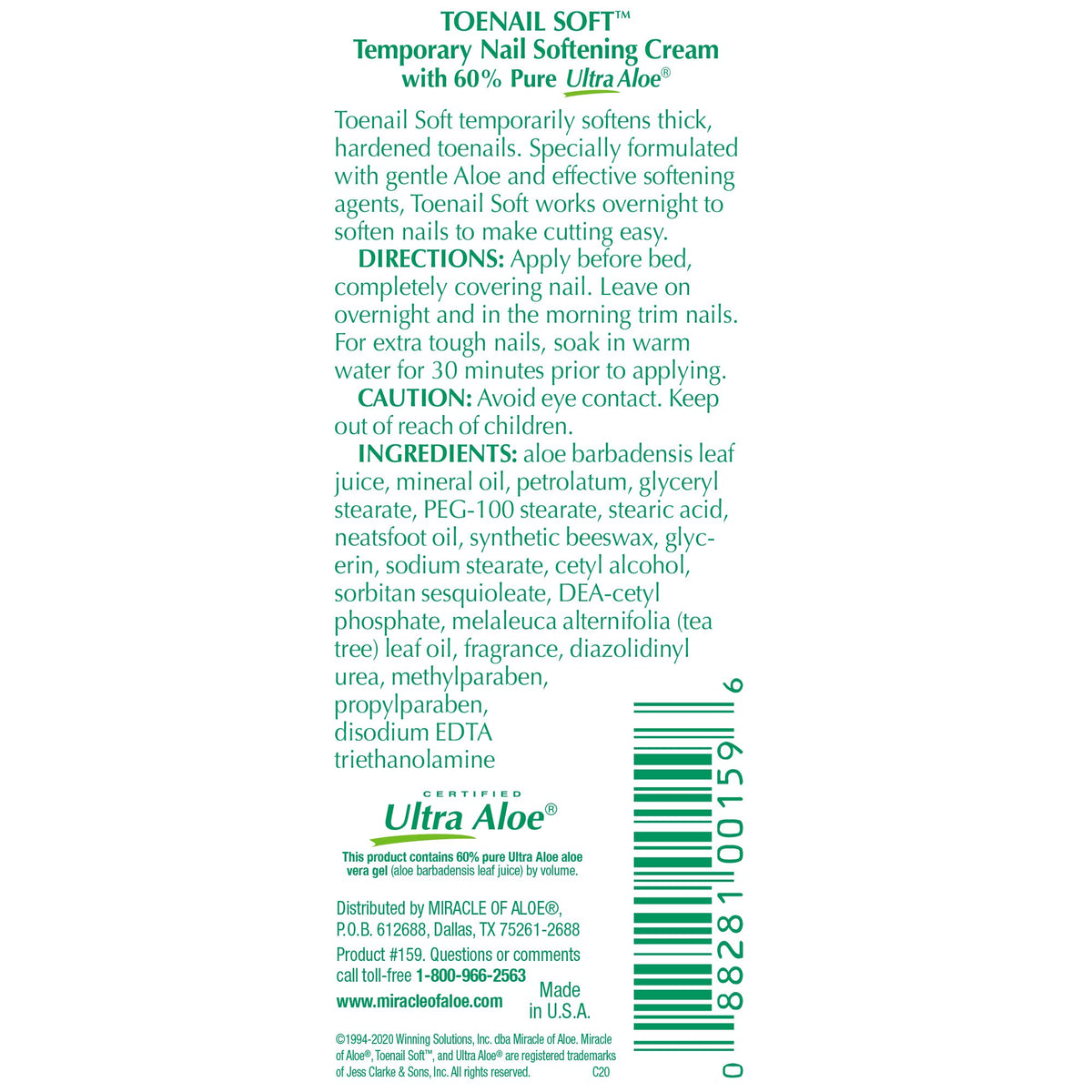 Miracle of Aloe ingredients shot with aloe vera and tea tree, moisturizing benefit