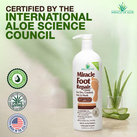 Miracle of Aloe open jar texture shot highlighting creamy aloe-rich consistency