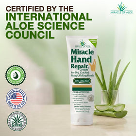 Miracle of Aloe pump close-up demonstrating easy dispensing and convenience