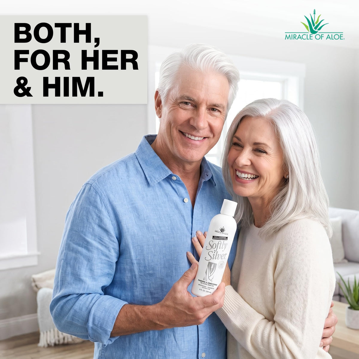 Miracle of Aloe bottle held in hand for size and scale, travel-friendly benefit