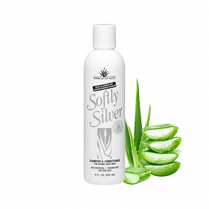 Miracle of Aloe bottle front view showing product branding and purple wash benefit