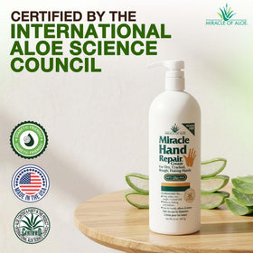 Miracle of Aloe cream texture close-up illustrating quick absorption and smoothness
