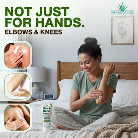 Miracle of Aloe bottle in a travel bag for on-the-move moisturizing