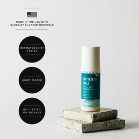Miracle Plus ingredients label close-up highlighting Arnica and Vitamin K benefit