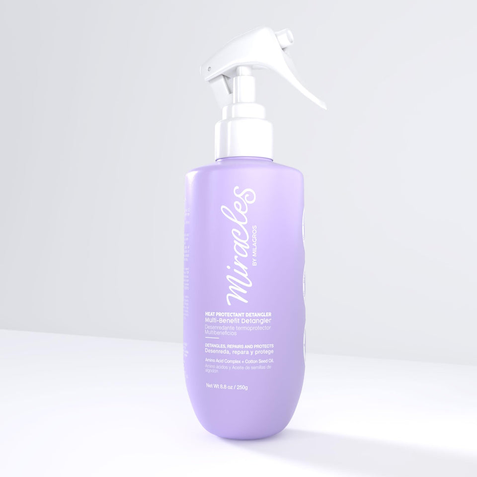 Miracles By Milagros front packaging showing sleek bottle and brand benefits