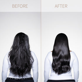 Miracles By Milagros before and after hair photo illustrating smoother, stronger hair benefit