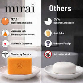 Mirai persimmon extract ingredient close-up for natural deodorizing