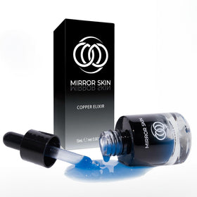 MIRROR SKIN front bottle showcasing sleek packaging and professional feel