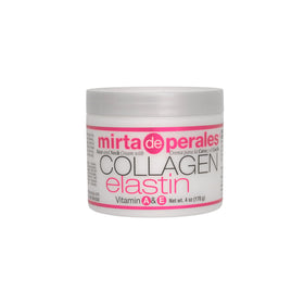 Mirta De Perales jar front view showing product label and firming benefits