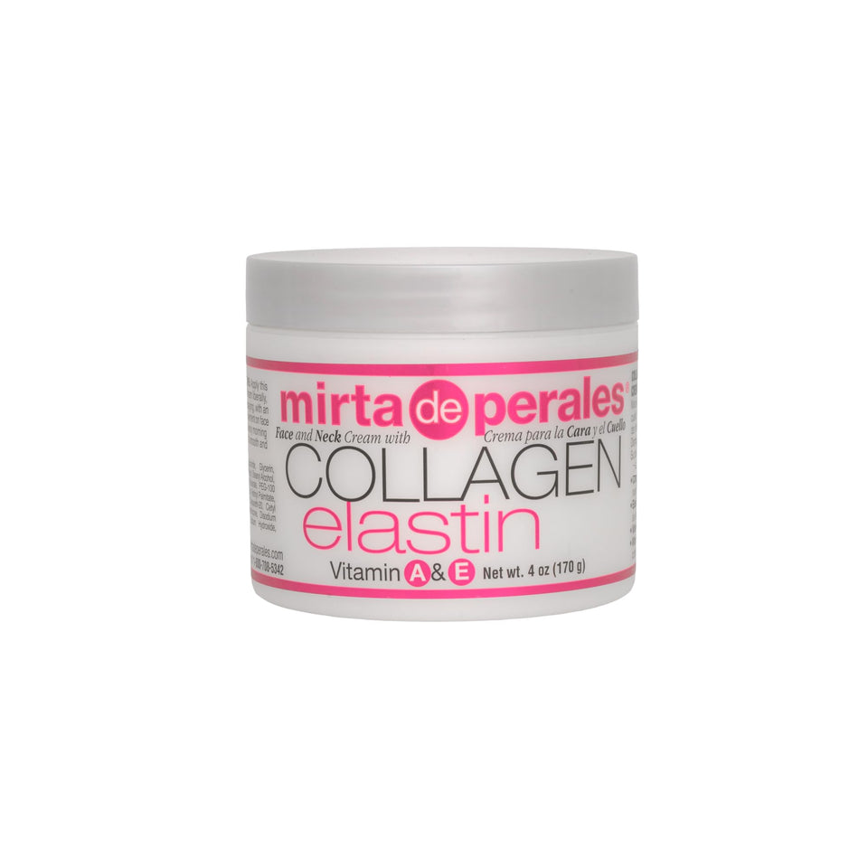 Mirta De Perales jar front view showing product label and firming benefits