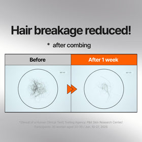 Applying Mise En Scene mask to damp hair for smoothing and frizz control