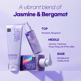 Mise En Scene before and after comparison illustrating reduced frizz and increased shine
