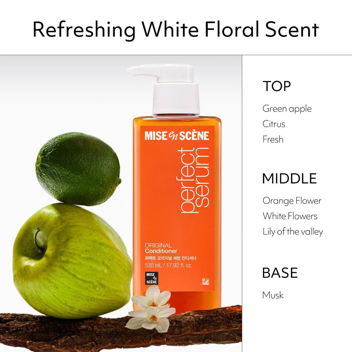 Mise En Scene creamy conditioner texture close-up for smooth application benefit
