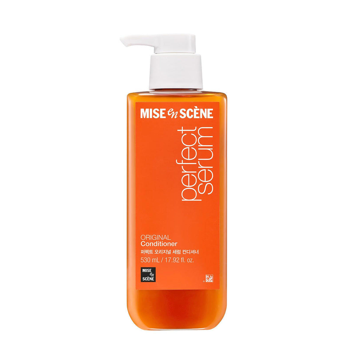 Mise En Scene front bottle showing label and glossy finish benefit
