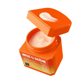 Mise En Scene jar front view showing argan mask for deep repair and shine