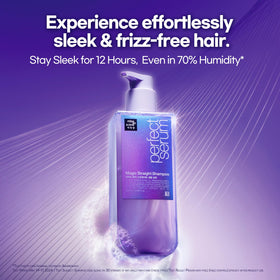 Mise En Scene gel-to-foam texture on hand illustrating lightweight lather and smoothing action