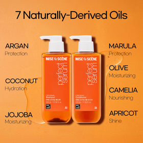mise en scene ingredient oil blend highlights argan and jojoba nourishing hair